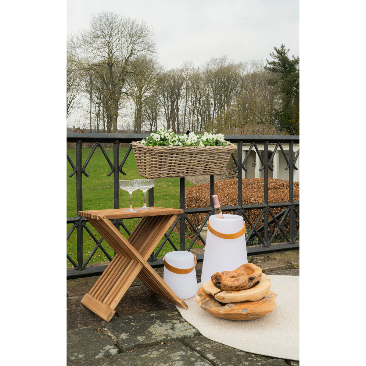 Lykke Hocker – Teak Natur, 40 × 35 × 45 cm – Ansicht 3