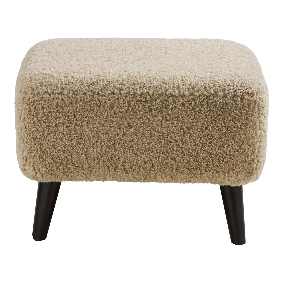 Mika Lounge-Pouf – Hellbraun, 42 × 54 × 39 cm – Ansicht 2