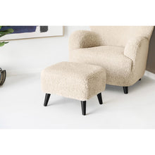 Mika Lounge-Pouf – Hellbraun, 42 × 54 × 39 cm – Ansicht 7