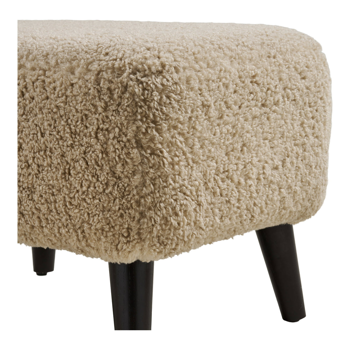 Mika Lounge-Pouf – Hellbraun, 42 × 54 × 39 cm – Ansicht 4