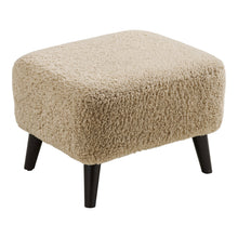 Mika Lounge-Pouf – Hellbraun, 42 × 54 × 39 cm von Luiva Living