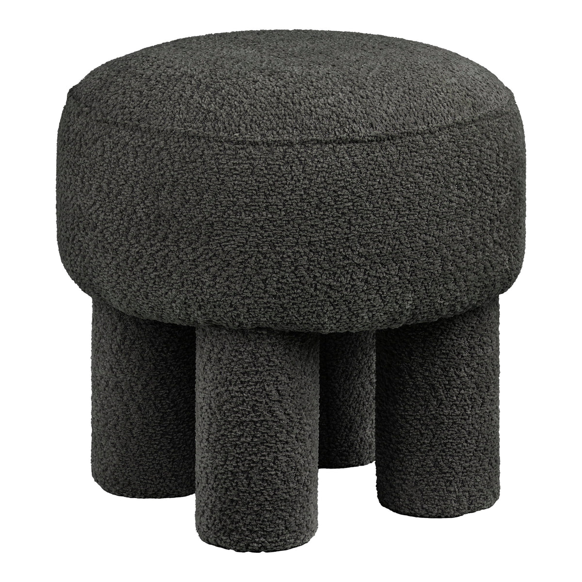 Marius Pouf – Anthrazit, ø 43 × 43 cm von Luiva Living