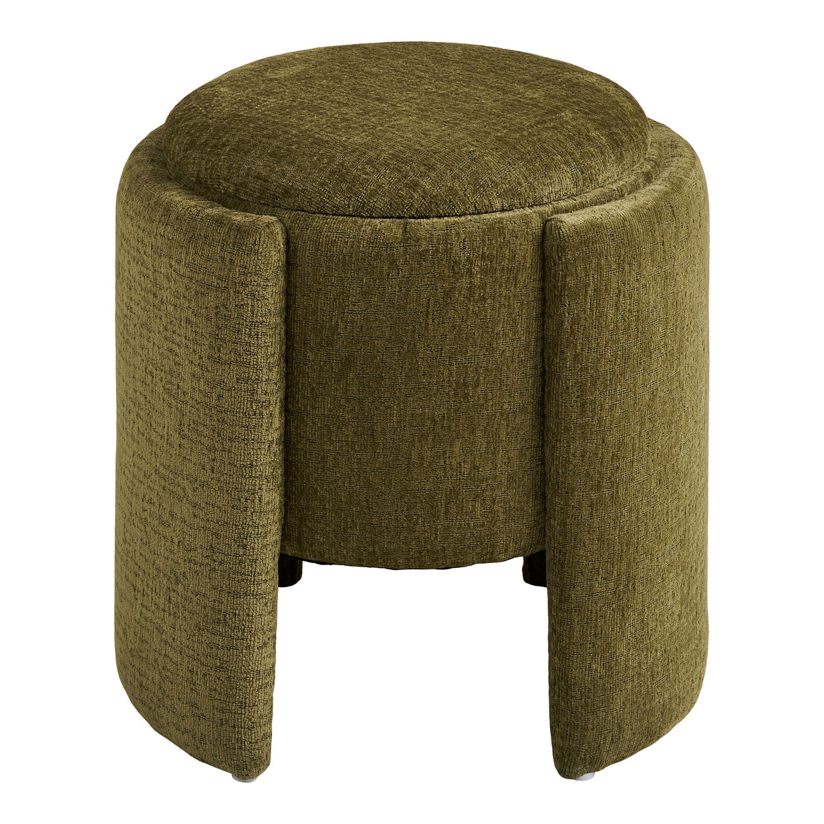 Fanny Pouf – Grün, ø 42 × 43,5 cm – Ansicht 2
