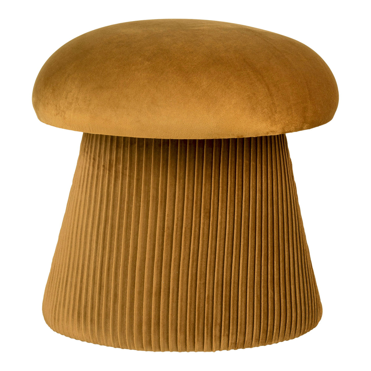 Rafael Pouf – Samt Ocker, ø 41 × 39 cm von Luiva Living