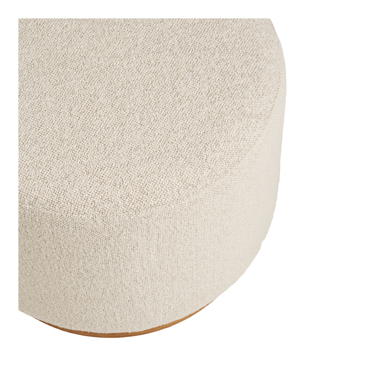 Cecile Pouf – Sand, ø 50 × 41 cm – Ansicht 2