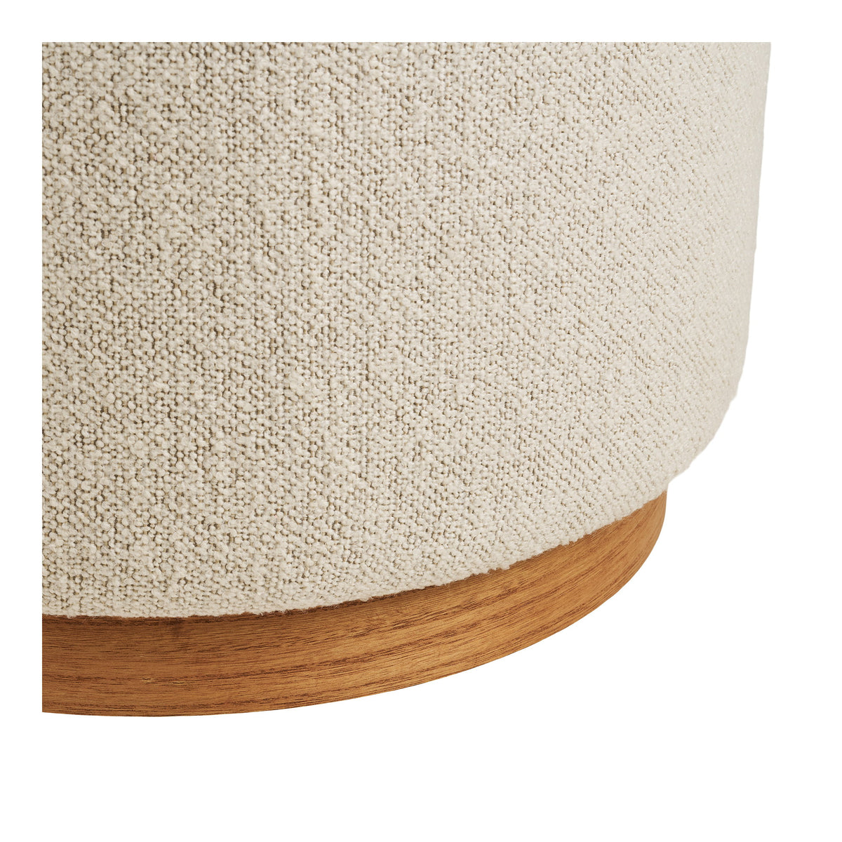 Cecile Pouf – Sand, ø 50 × 41 cm – Ansicht 3