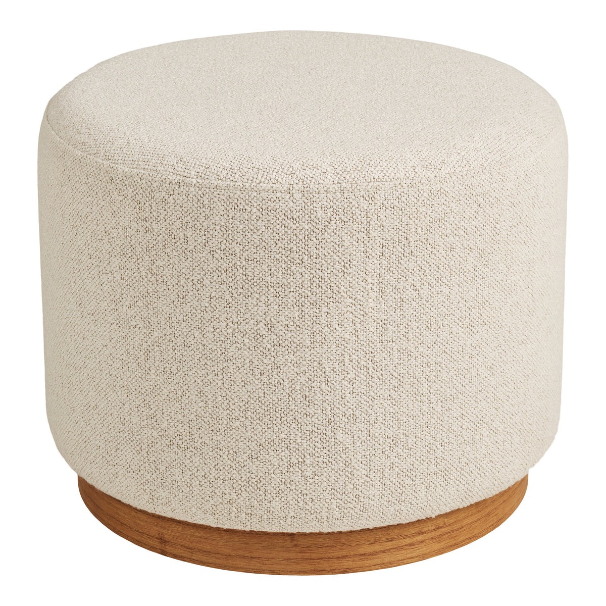 Cecile Pouf – Sand, ø 50 × 41 cm von Luiva Living