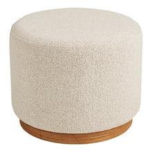 Cecile Pouf – Sand, ø 50 × 41 cm von Luiva Living