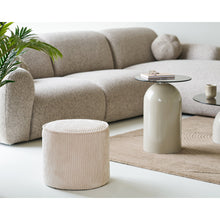 Rieke Pouf – Cord Beige, ø 40 × 35 cm – Ansicht 4