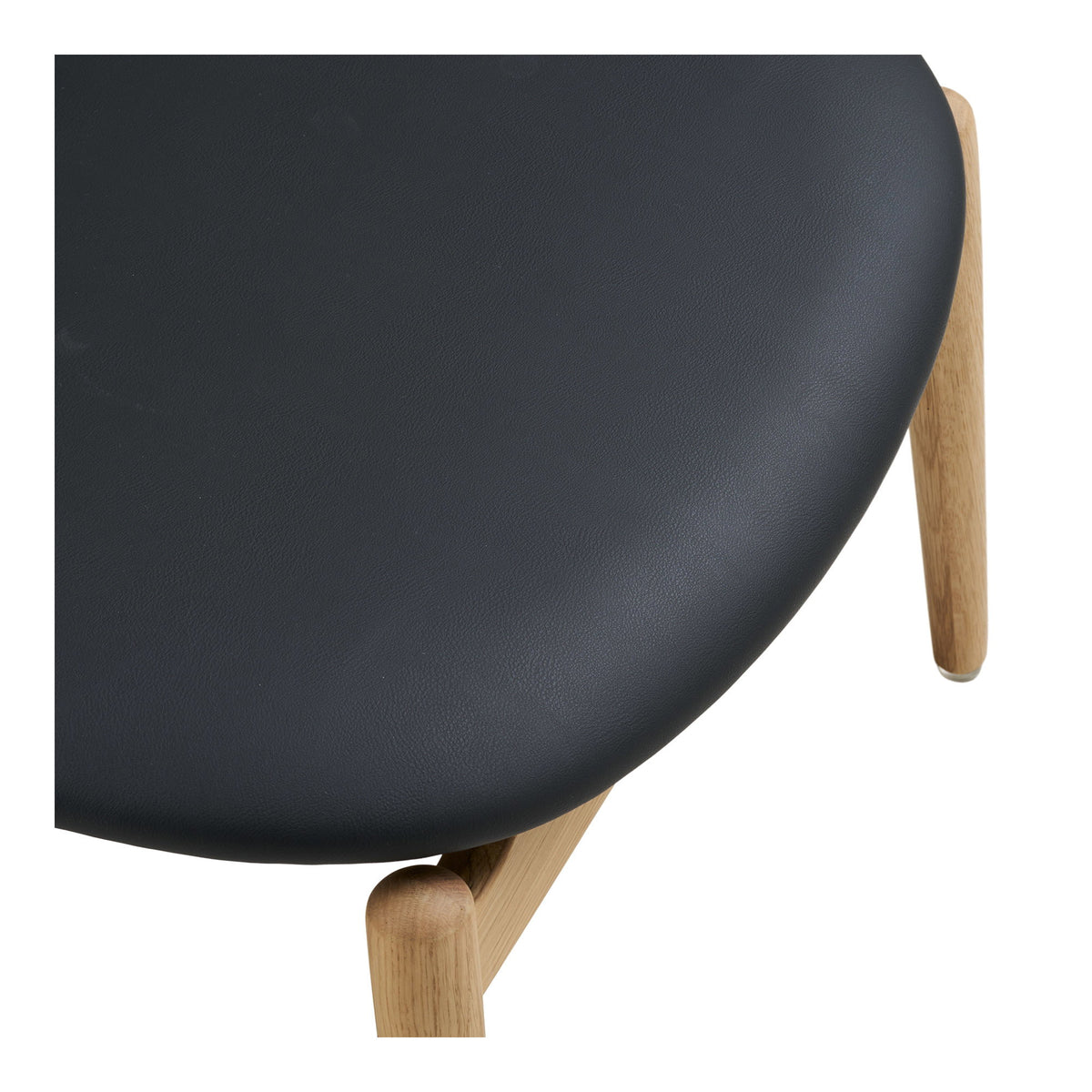 Erja Fußhocker – Eiche/Kunstleder Natur/Schwarz – Ansicht 5