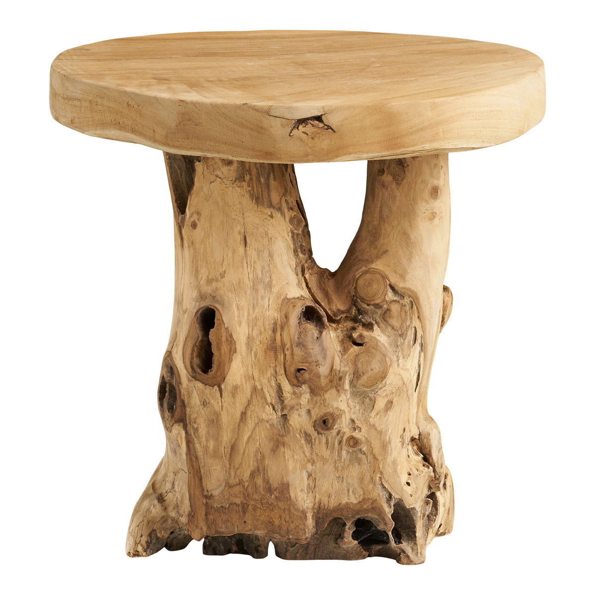 Ruben Beistelltisch rund – Teak Natur, ø 40 × 45 cm – Ansicht 2