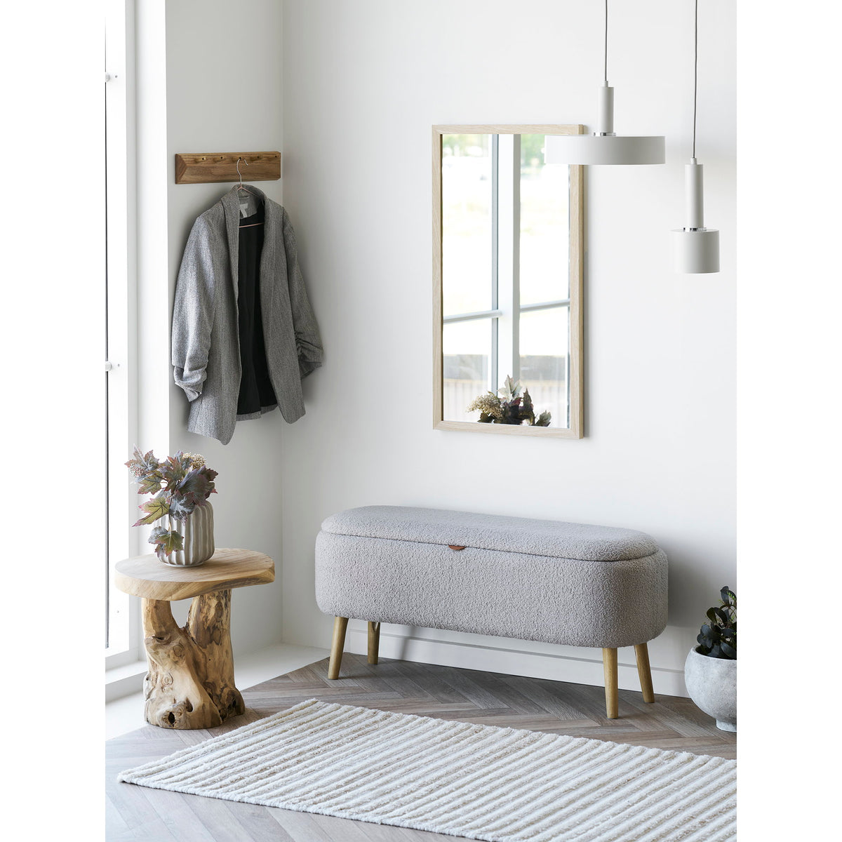 Ruben Beistelltisch rund – Teak Natur, ø 40 × 45 cm – Ansicht 8
