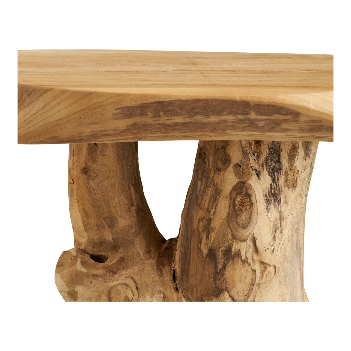 Ruben Beistelltisch rund – Teak Natur, ø 40 × 45 cm – Ansicht 3
