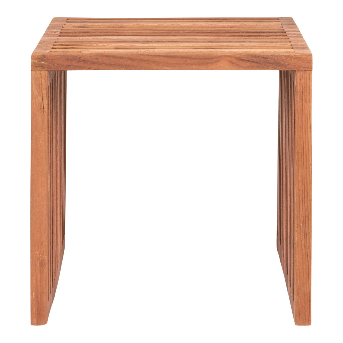 Ylva Beistelltisch – Teak Natur, 40 × 40 × 40 cm – Ansicht 2