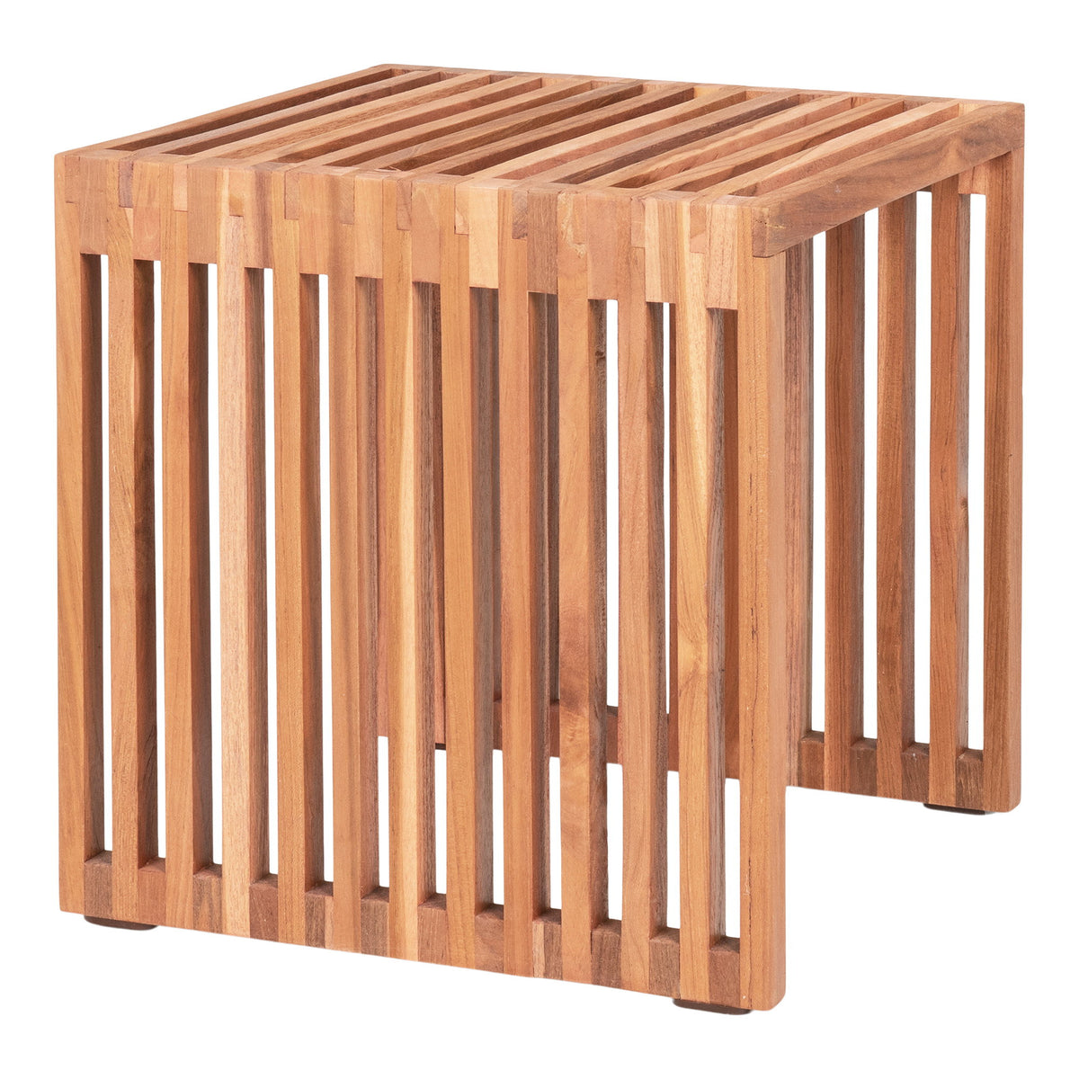 Ylva Beistelltisch – Teak Natur, 40 × 40 × 40 cm – Ansicht 3
