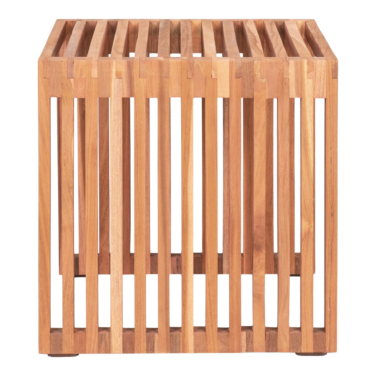 Ylva Beistelltisch – Teak Natur, 40 × 40 × 40 cm – Ansicht 4