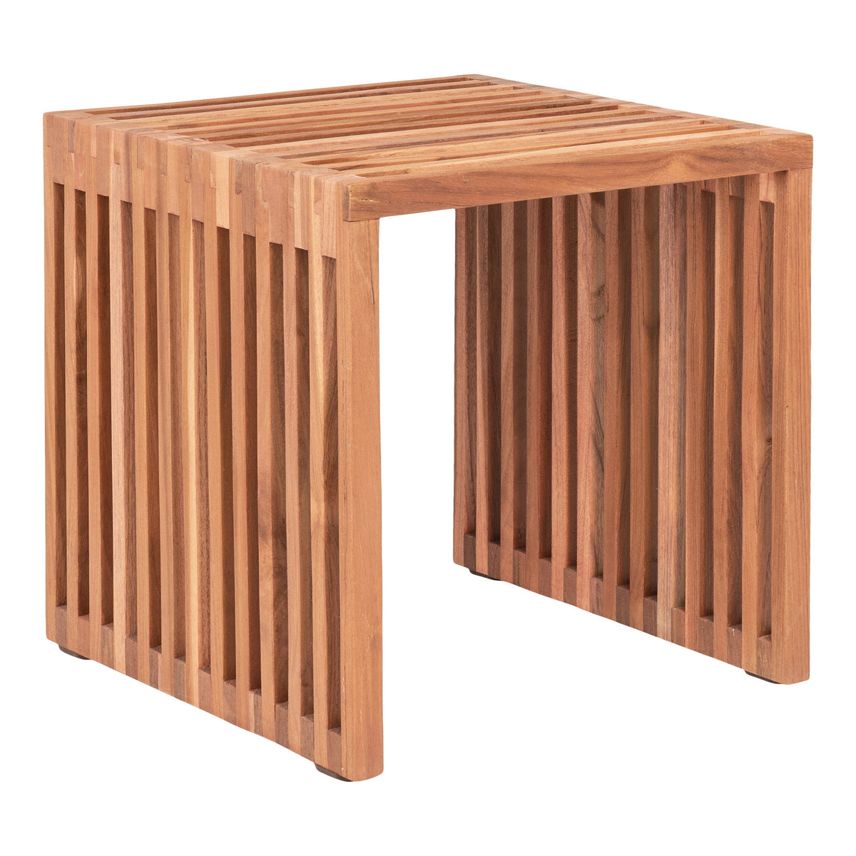 Ylva Beistelltisch – Teak Natur, 40 × 40 × 40 cm von Luiva Living