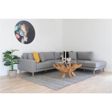 Zeno Couchtisch rund – Glas/Teak Natur, ø 110 × 50 cm – Ansicht 6