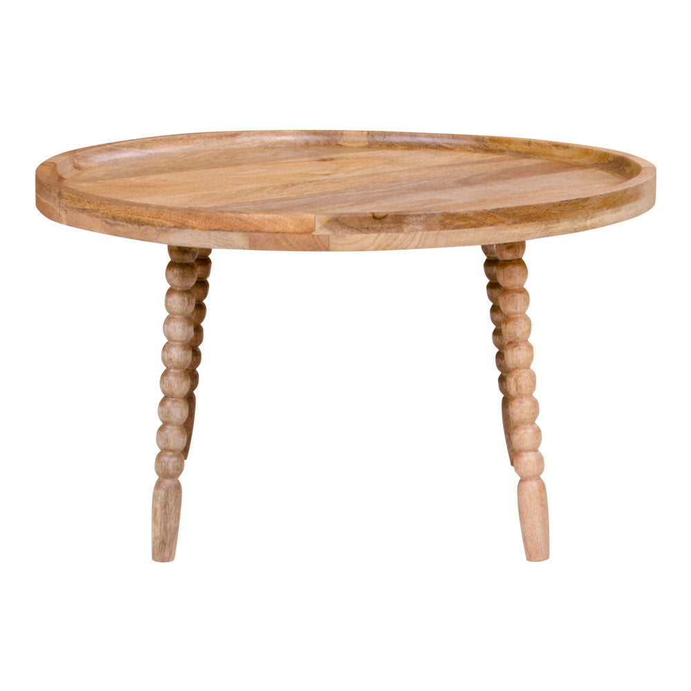 Olof Couchtisch rund – Mangoholz Natur, ø 60 × 35 cm – Ansicht 2