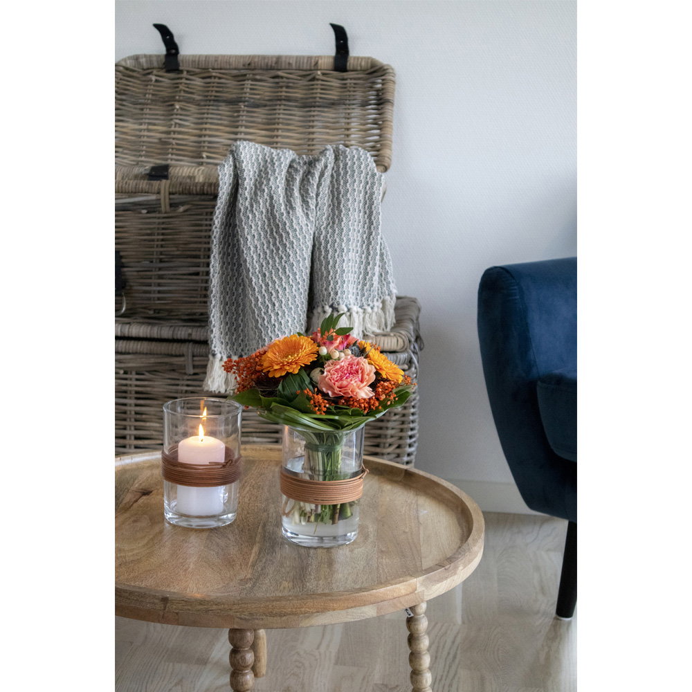Olof Couchtisch rund – Mangoholz Natur, ø 60 × 35 cm – Ansicht 5
