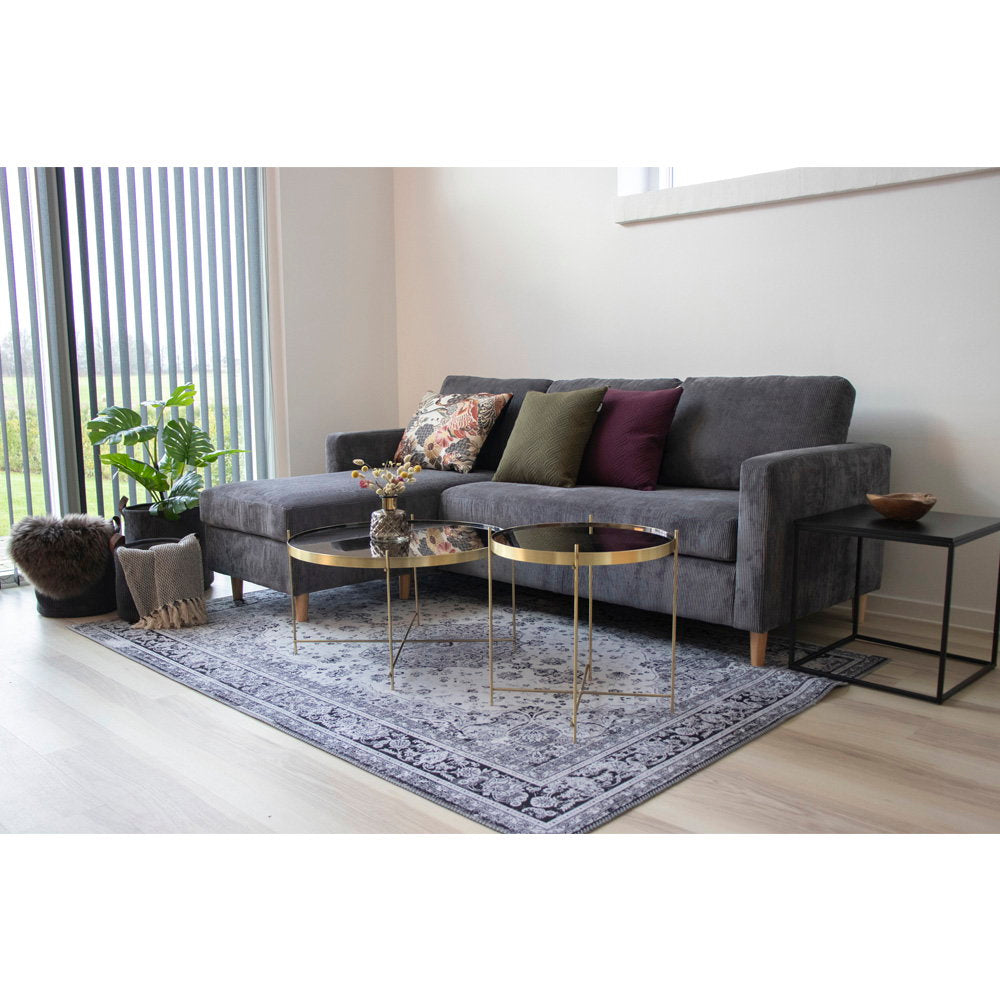 Lotta Couchtisch rund – Stahl/Glas Messing, ø 48 × 48 cm – Ansicht 4