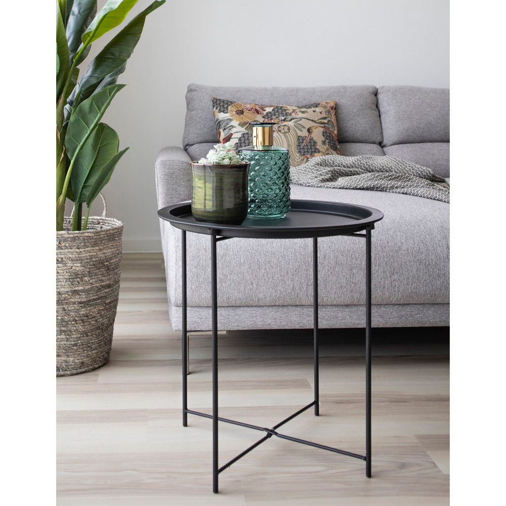 Romeo Beistelltisch rund – Stahl Schwarz, ø 47 × 50 cm – Ansicht 4