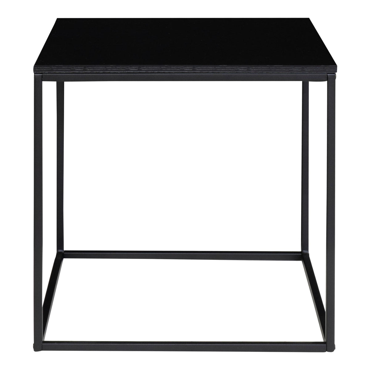 Sami Beistelltisch – Schwarz, Gestell Schwarz, 45 × 45 × 45 cm – Ansicht 4