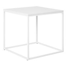 Sami Beistelltisch – Weiß, Gestell Weiß, 45 × 45 × 45 cm von Luiva Living