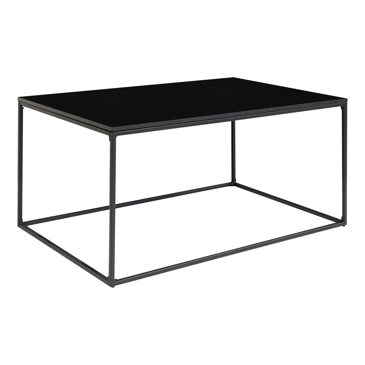 Sami Couchtisch – Schwarz, Gestell Schwarz, 60 × 90 × 45 cm – Ansicht 2