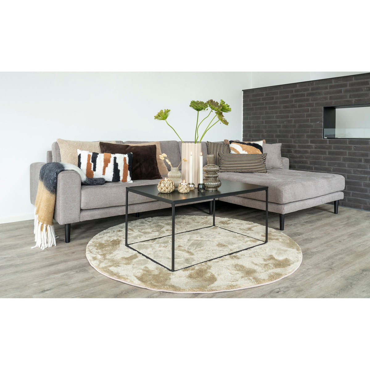 Sami Couchtisch – Schwarz, Gestell Schwarz, 60 × 90 × 45 cm – Ansicht 9