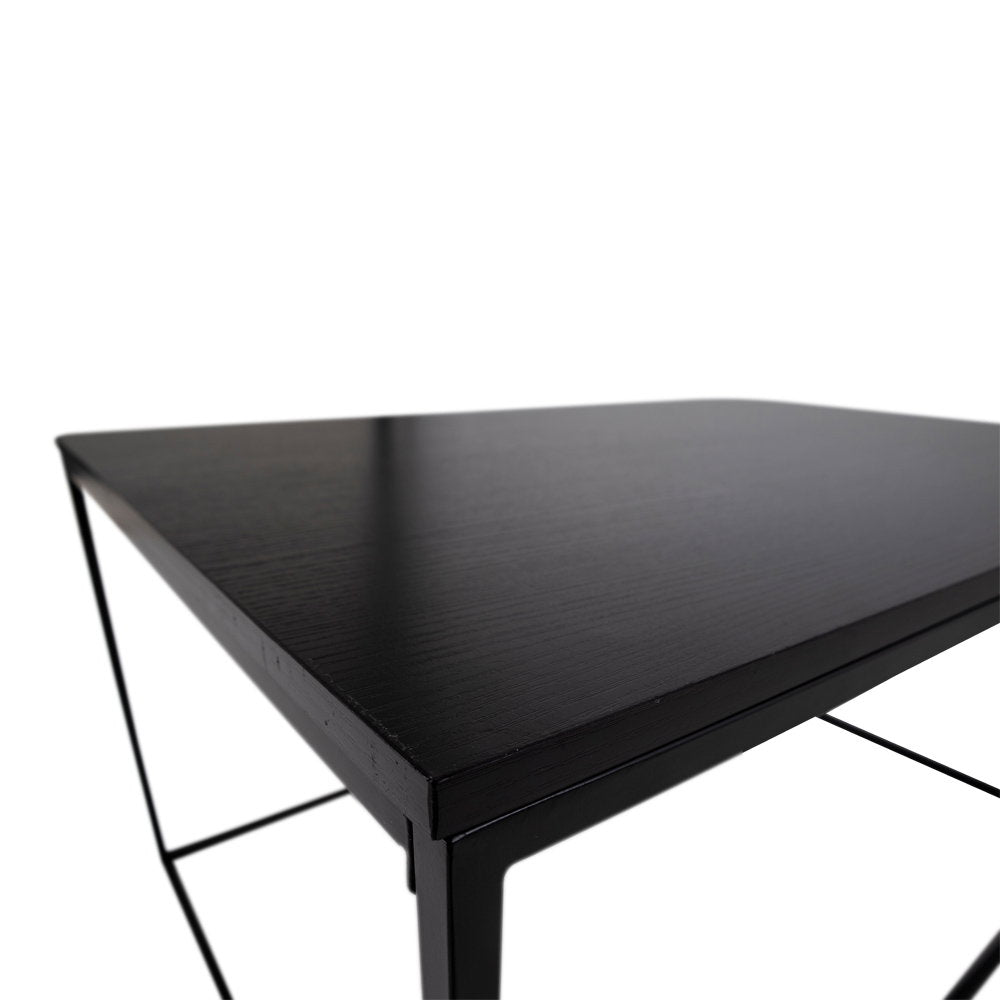 Sami Couchtisch – Schwarz, Gestell Schwarz, 60 × 90 × 45 cm – Ansicht 5