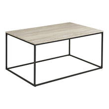 Sami Couchtisch – Travertinoptik Beige, Gestell Schwarz, 90 × 60 × 45 cm von Luiva Living