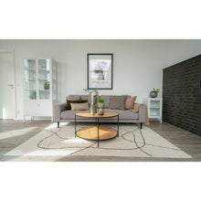 Sami Couchtisch rund – Eichenoptik Natur, Gestell Schwarz, ø 80 × 45 cm – Ansicht 4