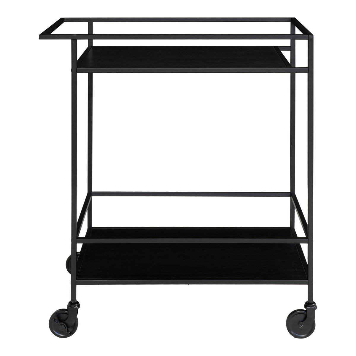 Sami Barwagen – Schwarz, Gestell Schwarz, 68 × 40 × 79 cm – Ansicht 4