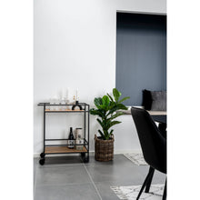 Sami Barwagen – Eichenoptik Natur, Gestell Schwarz, 68 × 40 × 79 cm – Ansicht 7