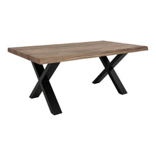 Tina Couchtisch mit Wellenkante – Eiche geräuchert, 70 × 120 × 50 cm von Luiva Living