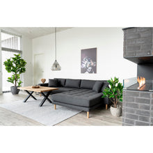 Tina Couchtisch mit Wellenkante – Eiche Natur, 70 × 120 × 50 cm – Ansicht 7