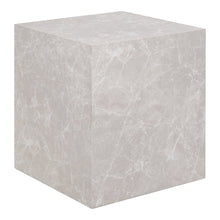 Alea Beistelltisch – Marmoroptik Beige, 40 × 40 × 45 cm von Luiva Living