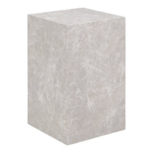 Alea Beistelltisch – Marmoroptik Beige, 30 × 30 × 50 cm von Luiva Living
