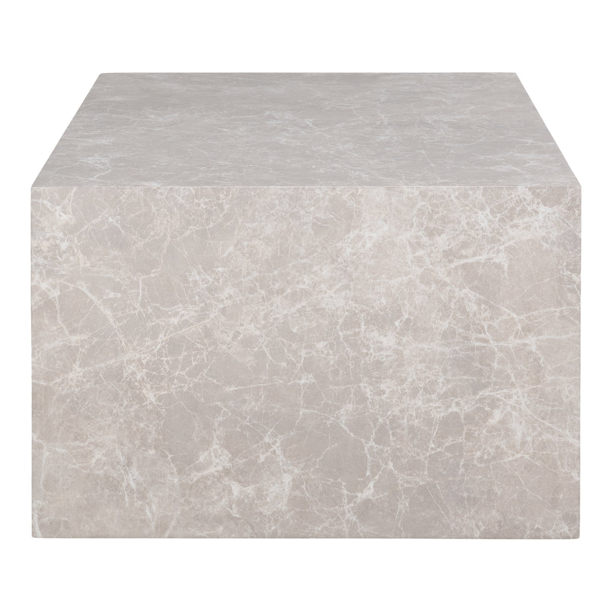 Alea Couchtisch – Marmoroptik Beige, 60 × 80 × 40 cm – Ansicht 3