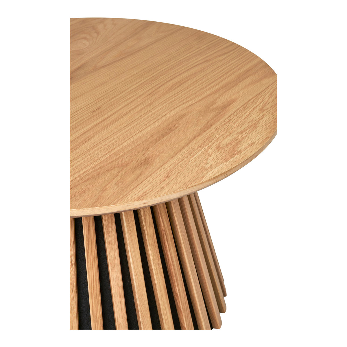 Isla Couchtisch rund – Eichenfurnier Natur, ø 70 × 45 cm – Ansicht 4