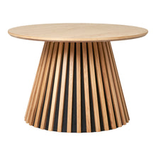 Isla Couchtisch rund – Eichenfurnier Natur, ø 70 × 45 cm von Luiva Living
