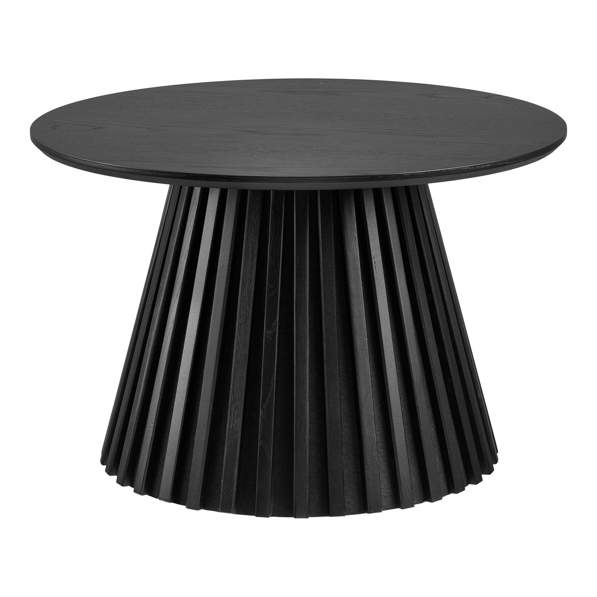 Isla Couchtisch rund – Eichenfurnier Schwarz, ø 70 × 45 cm – Ansicht 2