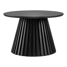 Isla Couchtisch rund – Eichenfurnier Schwarz, ø 70 × 45 cm von Luiva Living
