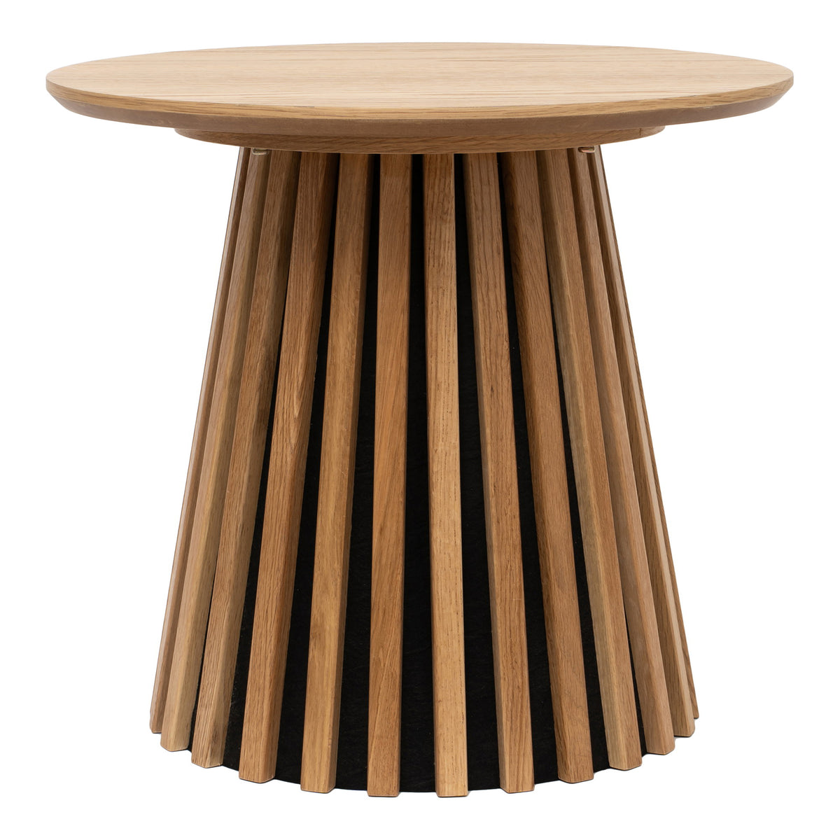 Isla Beistelltisch rund – Eichenfurnier Natur, ø 50 × 45 cm – Ansicht 2