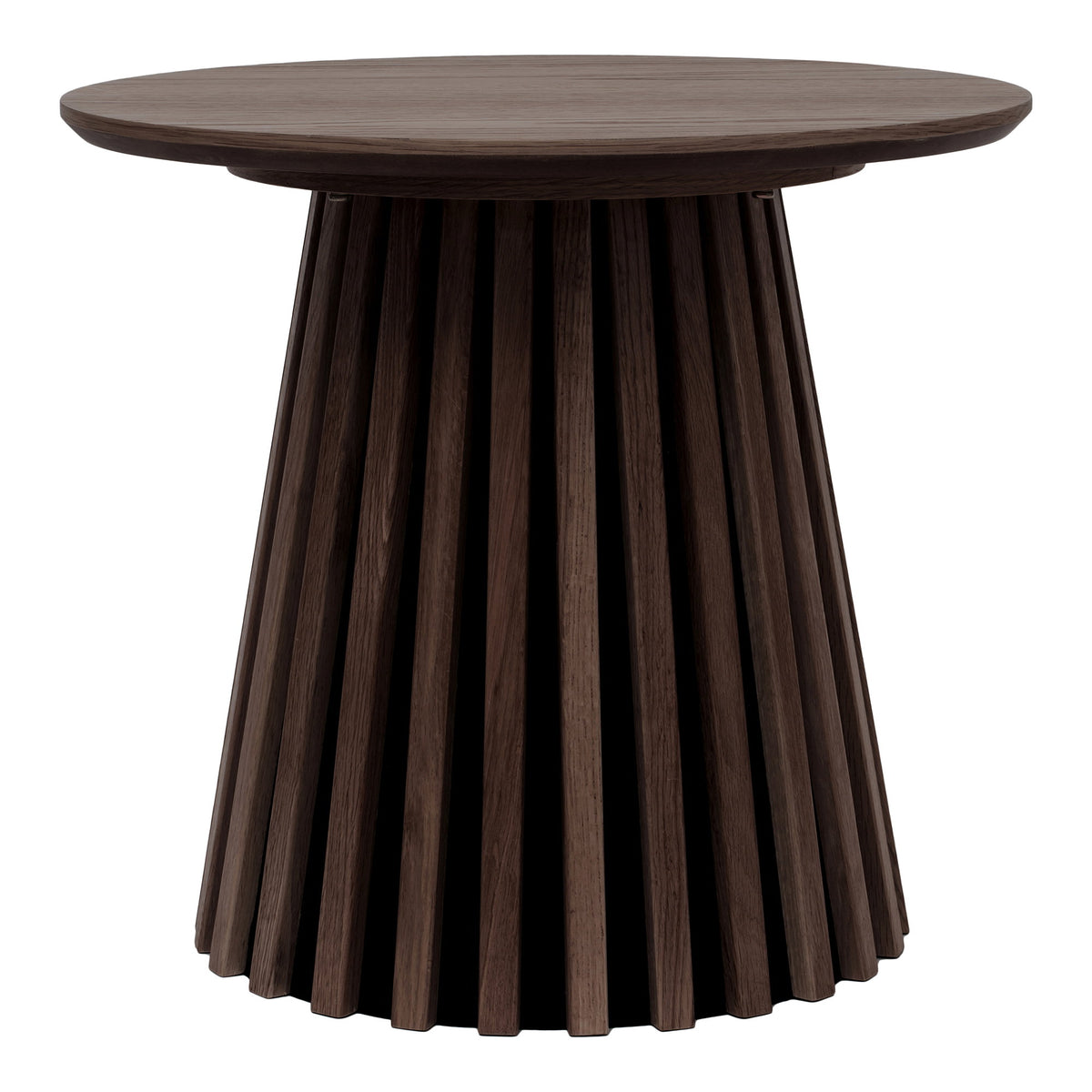 Isla Beistelltisch rund – Furnier Eiche geräuchert, ø 50 × 45 cm – Ansicht 2