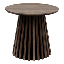 Isla Beistelltisch rund – Furnier Eiche geräuchert, ø 50 × 45 cm von Luiva Living