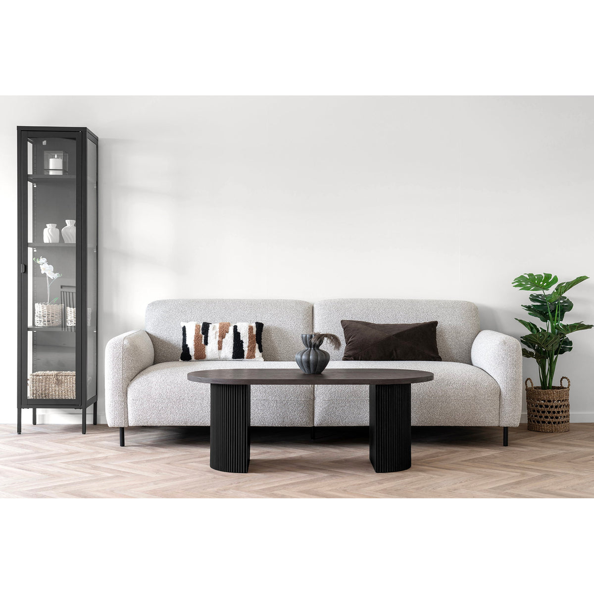 Sabine Couchtisch – Dunkelbraun, 60 × 120 × 45 cm – Ansicht 6