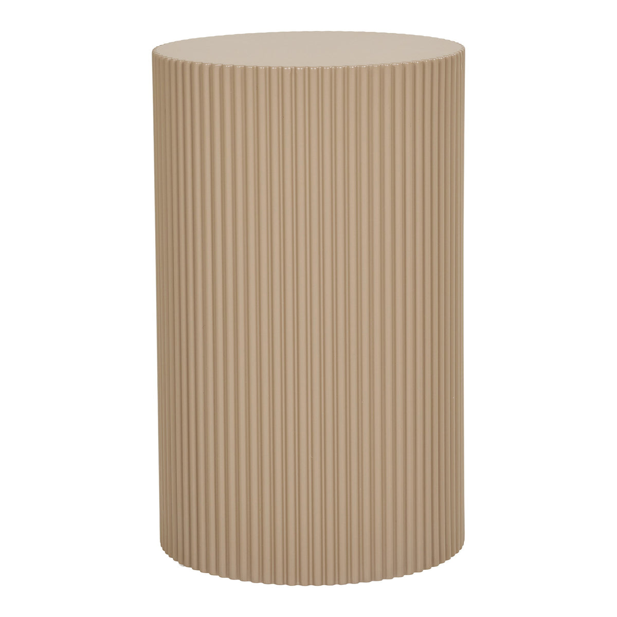 Dario Beistelltisch rund – Dunkelsand, ø 30 × 50 cm von Luiva Living