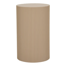 Dario Beistelltisch rund – Dunkelsand, ø 30 × 50 cm von Luiva Living